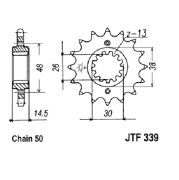 JT Sprockets JTF33917RB