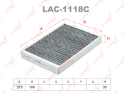 LYNXauto LAC1118C Фильтр салонный угольный