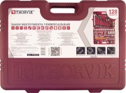 THORVIK UTS0128 Набор инструмента универсальный 1/4&quot;&quot;, 1/2&quot;&quot;DR, 128 предметов