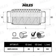 Miles HBFB45X120