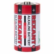 REXANT 301020 Алкалиновая батарейка D/LR20 1,5 V 2 шт. блистер REXANT