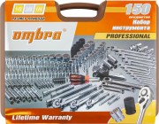 OMBRA 911150 Специальный набор инструмента, торцевые головки 1/4&quot;&quot;, 3/8&quot;&quot;, 1/2&quot;&quot;DR, 4-32 мм и SAE 5/32&quot;&quot;--1-1/4&quot;&quot;, ударные торцевые головки 1/2&quot;&quot;DR, 17-23 мм, 150 предметов