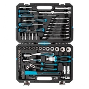 GROSS 14156 Набор инструментов 76 предметов, 120 зубьев, CrV1/4, 1/2&quot; Gross