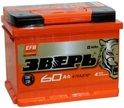 ЗВЕРЬ ZVEFB603R Батарея аккумуляторная 60А/ч 640А 49В обратная поляр. стандартные (Европа) клеммы