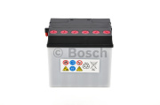 Bosch 0092M4F540 Батарея аккумуляторная 30А/ч 180А обратная полярн. болтовые мото клеммы