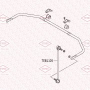 TATSUMI TEB1105 Тяга стабилизатора передняя L/R