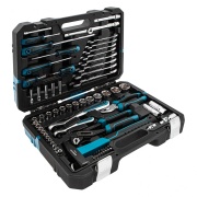 GROSS 14156 Набор инструментов 76 предметов, 120 зубьев, CrV1/4, 1/2&quot; Gross