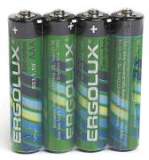ERGOLUX R03SR4 Батарейка солевая AAA 1,5 В упаковка 4 шт.