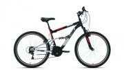 ALTAIR RBKT1F16E008 Велосипед ALTAIR MTB FS 26 1.0 (26&quot; 18 ск. рост 18&quot;) 2020-2021, черный/красный