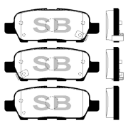 Sangsin brake SP1184 Колодки тормозные задние SP1184