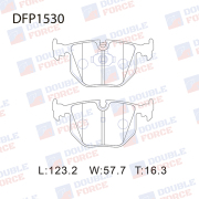 DOUBLE FORCE DFP1530 Колодки тормозные дисковые Double Force