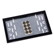 DOLLEX SPL1A31 Рамка номерного знака 290 х 170 (новый ГОСТ, тип 1А) металлическая, с металл. адаптером в сб., черна