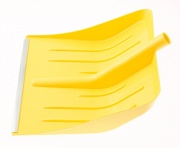 Сибртех 616165 Лопата для уборки снега пластиковая, желтая, 400 х 420 мм, без черенка, Россия, Сибртех