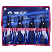 KING TONY 42154GP Набор съемников стопорных колец, 4 предмета