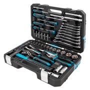 GROSS 14156 Набор инструментов 76 предметов, 120 зубьев, CrV1/4, 1/2&quot; Gross