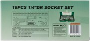 Jonnesway S04H2118S Набор головок торцевых 1/4""DR, 4-13 мм, 18 предметов