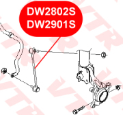 VTR DW2901S Тяга стабилизатора передней подвески, правая