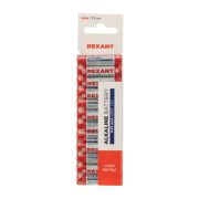 REXANT 301011 Алкалиновая батарейка AAA/LR03 1,5 V 12 шт. REXANT