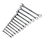 REXANT 125842 Набор ключей комбинированных REXANT (6-14, 17, 19, 22 мм), 12 шт., CrV, зеркальное хромирование