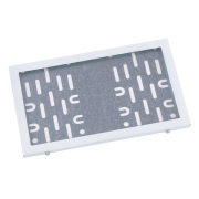 DOLLEX SPL1A32 Рамка номерного знака 290 х 170 (новый ГОСТ, тип 1А) металлическая, с металл. адаптером в сб., белая