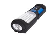 Kraft KT835904 Фонарь ручной светодиодный многофункциональный 0,5 Вт + 36 светодиодов, 3 режима работы, 60 люмен, Abs-пластик с резиновым напылением, 8 часов работы,