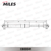 Miles CB00041 Пружина газовая (амортизатор капота, багажника)