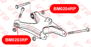 VTR BM0204RP Полиуретановый сайлентблок рычага задней подвески, задний