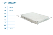 CWORKS B14MR0039 Фильтр салонный пылевой