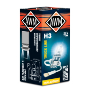 AWM 410300017 Лампа галогенная AWM H3 24V 70 W (PK22S)