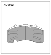 ALLIED NIPPON ACV062K Колодки тормозные дисковые