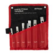 REXANT 1258742 Набор ключей-трубок торцевых REXANT 8х17 мм, вороток, оцинкованные, 6 шт.