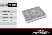 Fortech FS100C Фильтр салонный угольный