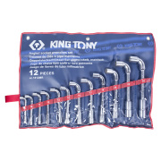 KING TONY 1812MR Набор торцевых L-образных ключей, 8-24 мм, 12 предметов