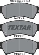 Textar 2458202 Комплект тормозных колодок