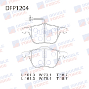 DOUBLE FORCE DFP1204 Колодки тормозные дисковые Double Force
