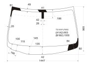 XYG T31RPLFWX Стекло лобовое в клей NISSAN X-TRAIL 2007-