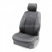 AUTOPROFI HIT310GBKBK Накидка на сиденье каркасная AUTOPROFI экокожа  HIT-310G BK/BK