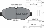 Textar 2919202 Комплект тормозных колодок с противошумной пластиной Q+