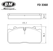 BM-Motorsport FD3360 Колодки тормозные дисковые