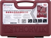 THORVIK UTS008212 Набор инструмента универсальный 1/4&quot;&quot;, 1/2&quot;&quot;DR с головками торцевыми 12-гранными, 82 предмета