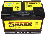 ENERGETIC of SHARK ES753L Батарея аккумуляторная 12В 75А/ч 730А прямая поляр. стандартные клеммы