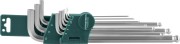 Jonnesway H06SM109S Комплект угловых шестигранников EXTRA LONG с шаром 1,5-10мм, 9 предметов S2 материал