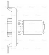 LUZAR LFR0322 Резистор э/вент. отоп. для а/м ГАЗель Next (13-)/ГАЗон Next (14-) (LFR 0322)