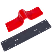 DOLLEX SPL71 Рамка номерного знака силиконовая с адаптером, красная