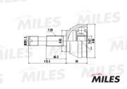 Miles GA20058 Шарнирный комплект, приводной вал