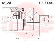 ASVA CHRT300 ШРУС НАРУЖНЫЙ 29X52.5X25