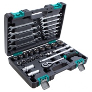 Stels 14102 Набор инструментов, 1/2, CrV, пластиковый кейс, 31 предмет Stels