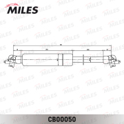 Miles CB00050 Пружина газовая (амортизатор капота, багажника)