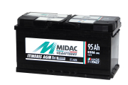 Midac 595901085 Батарея аккумуляторная 12В 95А/ч 850А обратная поляр. стандартные клеммы