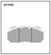 ALLIED NIPPON ACV029K Колодки тормозные дисковые